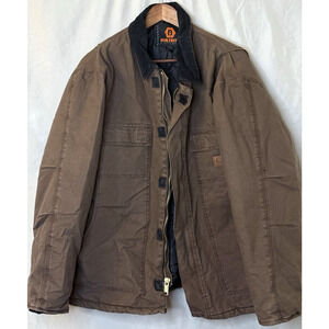 Steve & Barry's Built Rite L Brown Artic Chore Barn Cotton Quilted